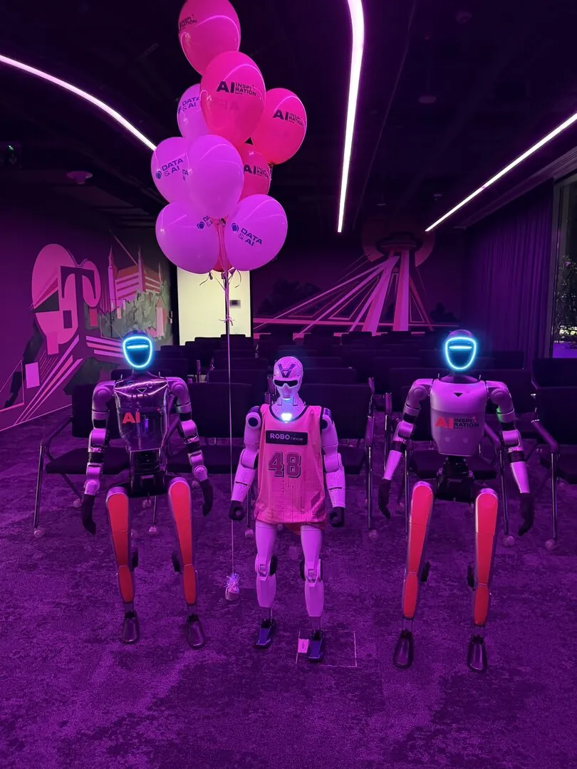 Humanoidní robot Unitree G1 z flotily ROBOTio na akci